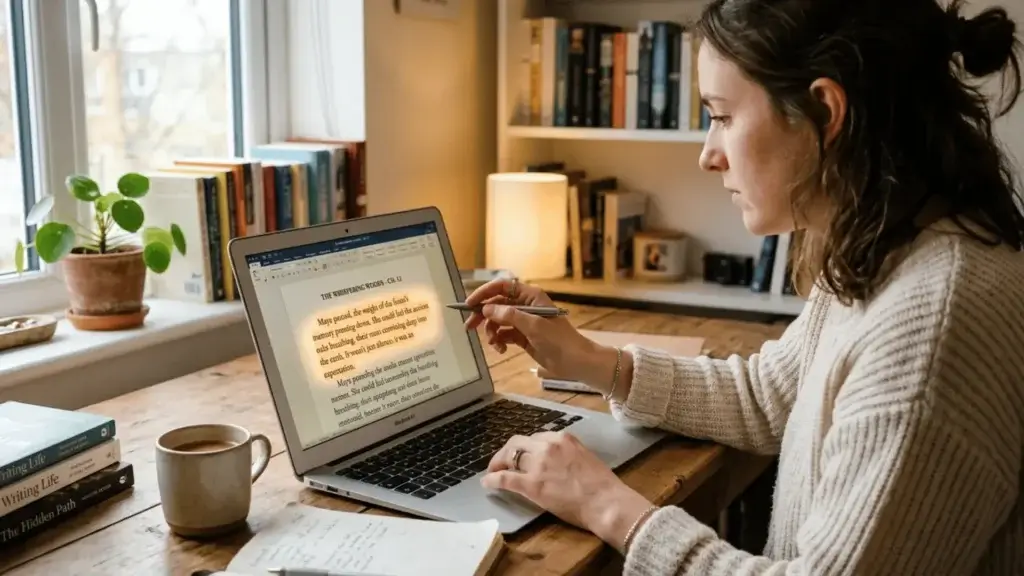 Duey.ai humanizer polishing a writer draft