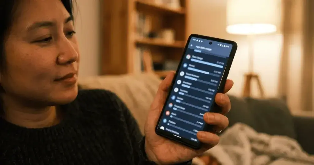 app that helps reduce data usage on Android showing usage per app