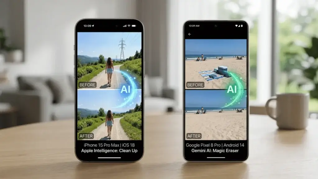 iPhone Apple Intelligence vs Android Gemini AI features compared