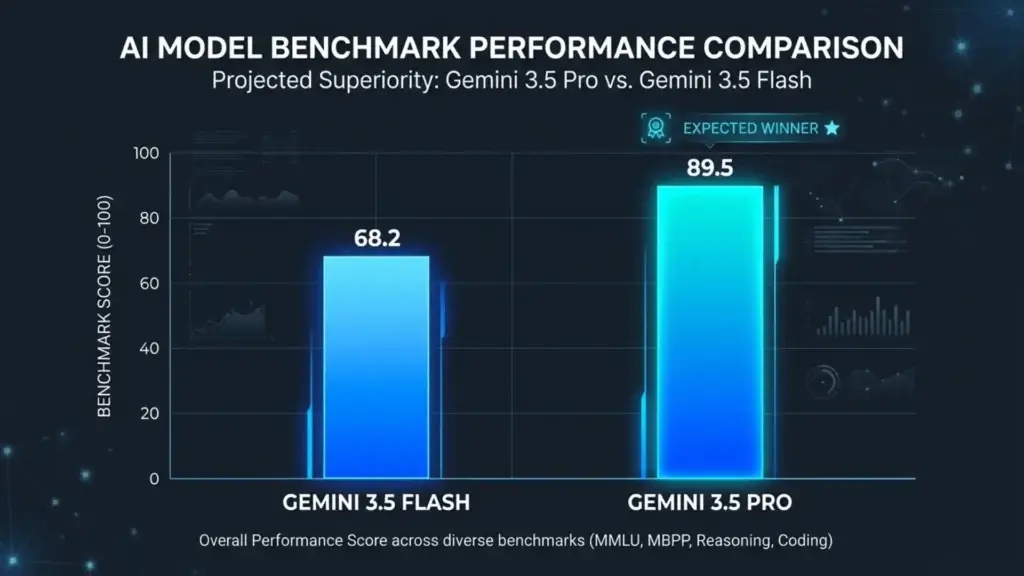 Gemini 3.5 Pro expected to beat Flash on benchmarks