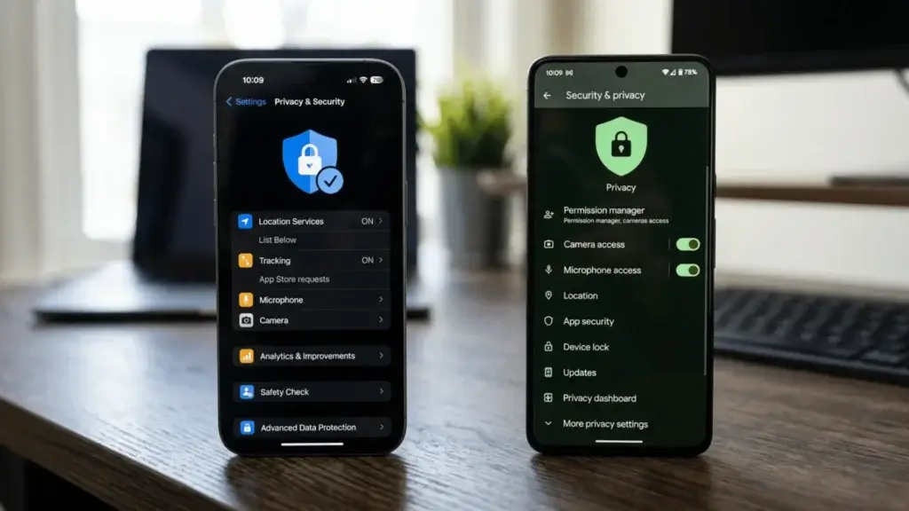 iPhone vs Android privacy and security controls compared