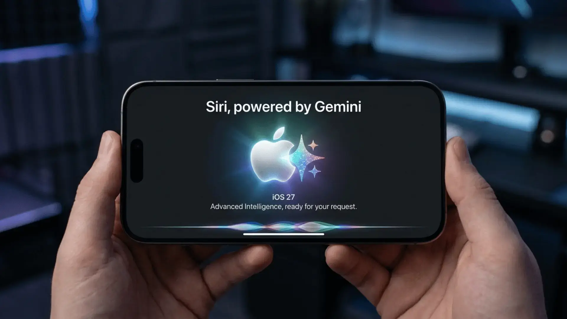 New Siri in iOS 27 powered by Google Gemini on iPhone