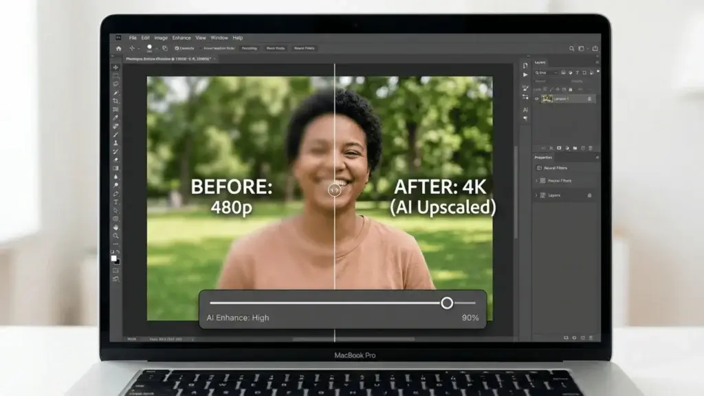 AI upscaling tools coming to Photoshop after Adobe acquires Topaz Labs