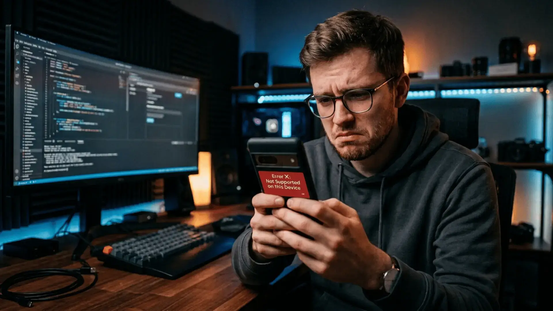 Person disappointed their phone does not support Gemini Intelligence