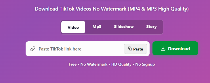 download TikTok without watermark